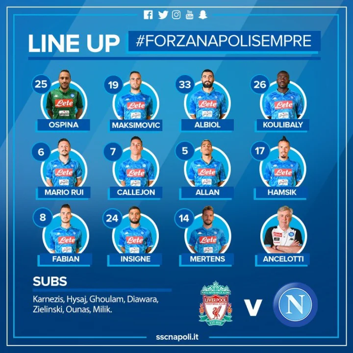 Liverpool-Napoli