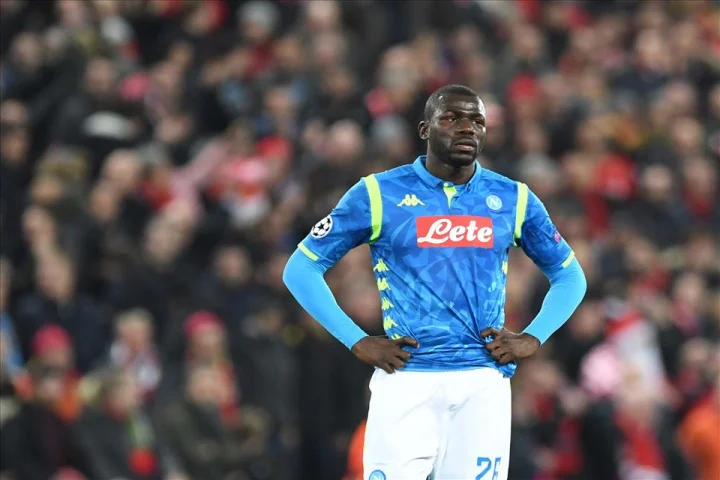 Koulibaly maglia di Napoli-Liverpool