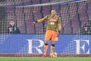 infortunio ospina napoli-udinese