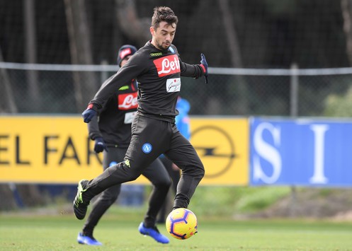 Napoli-Sassuolo, Mertens a rischio per una distorsione alla caviglia