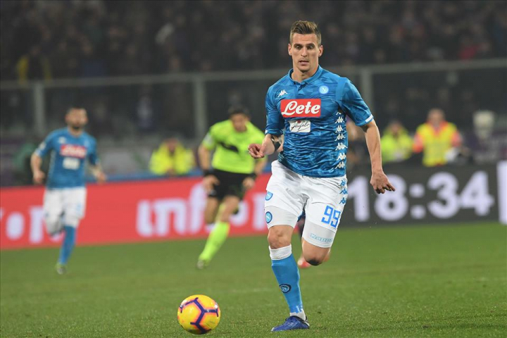 Il Napoli: “differenziato per Milik in via precauzionale”