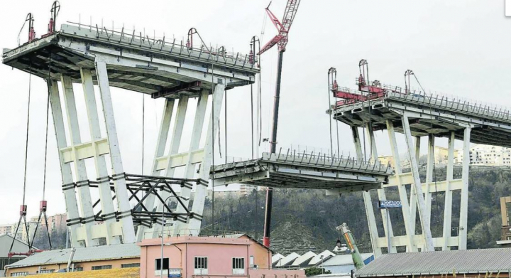 Ponte Morandi. L’Empa: “sabbia e iuta nelle macerie”. Autostrade spinge per il difetto di costruzione