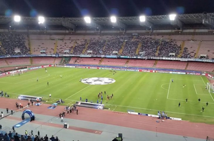 Napoli-Cagliari, stasera circa 25mila spettatori al San Paolo (12mila abbonati)