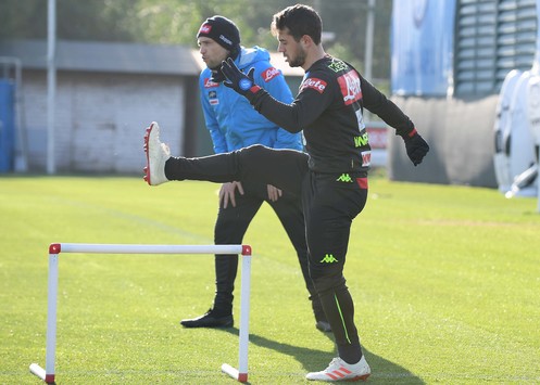 Allenamento del Napoli, è tornato Younes