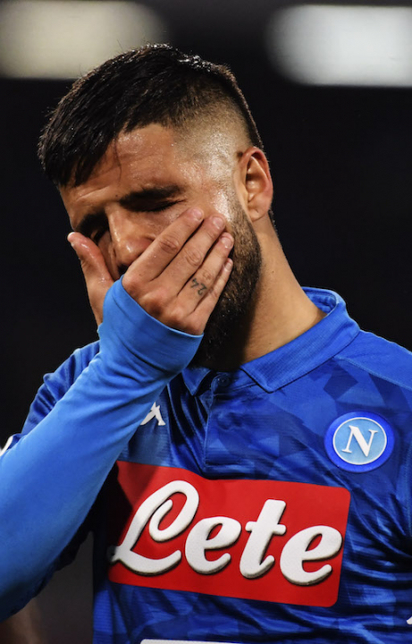 Il Corsport: Insigne rischia di saltare la doppia sfida con l’Arsenal