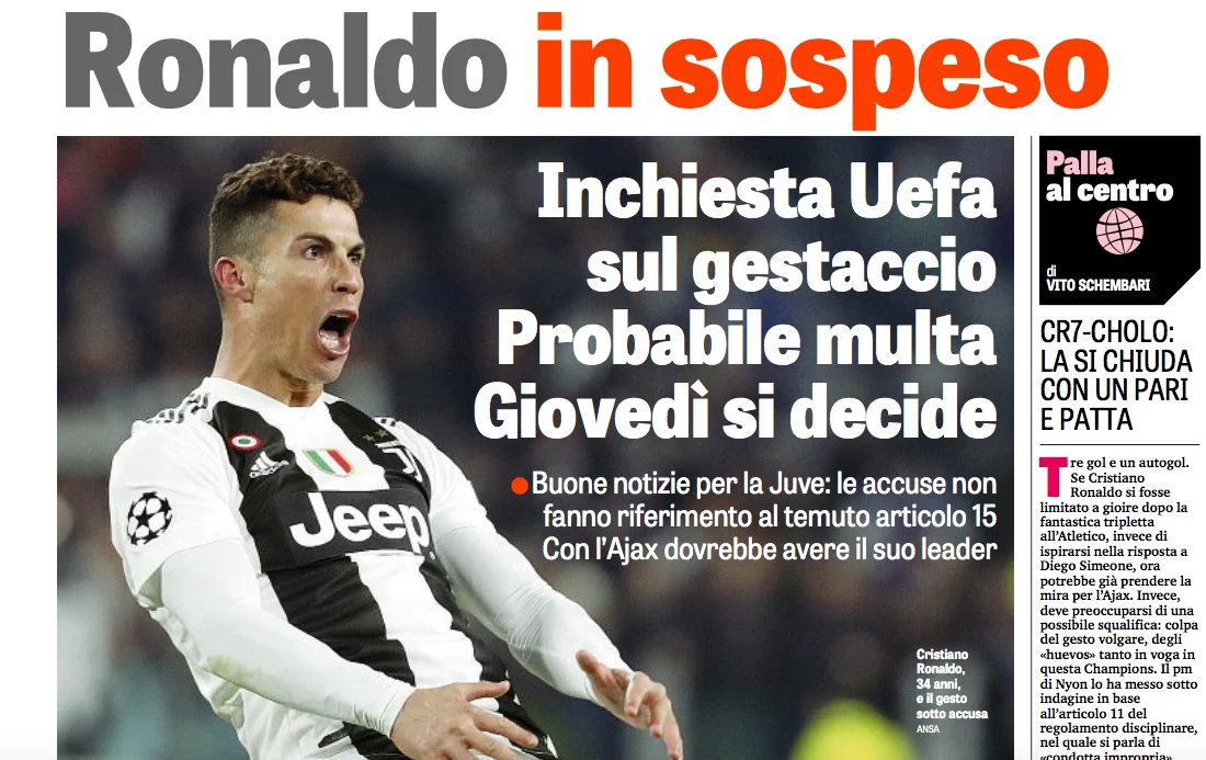 squalifica Ronaldo Uefa