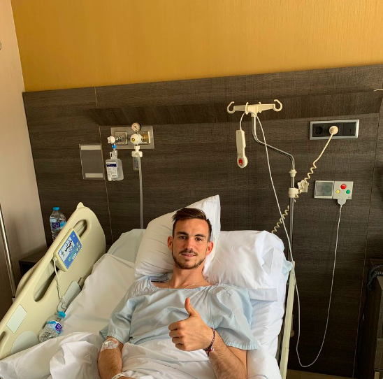 Fabian Ruiz ancora in ospedale. La foto sul profilo Twitter del calciatore