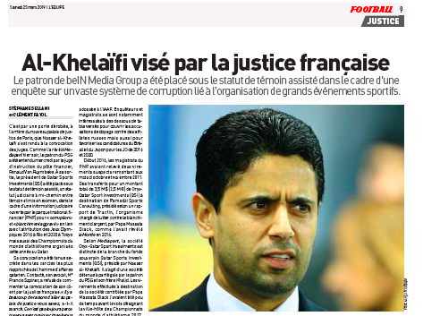 Il presidente del PSG Al – Khelaifi coinvolto in un caso di corruzione Il presidente del PSG Al – Khelaifi coinvolto in un caso di corruzione