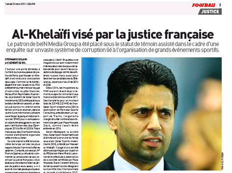  Il presidente del PSG Al – Khelaifi coinvolto in un caso di corruzione