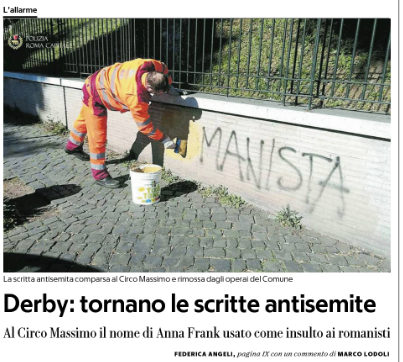 roma-lazio antisemitismo