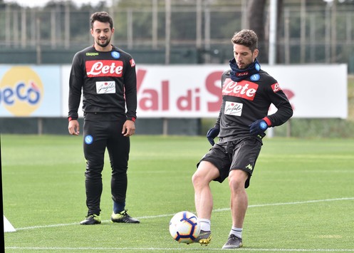 Allenamento Napoli, rientrati Mertens, Milik (in anticipo), Luperto e Meret