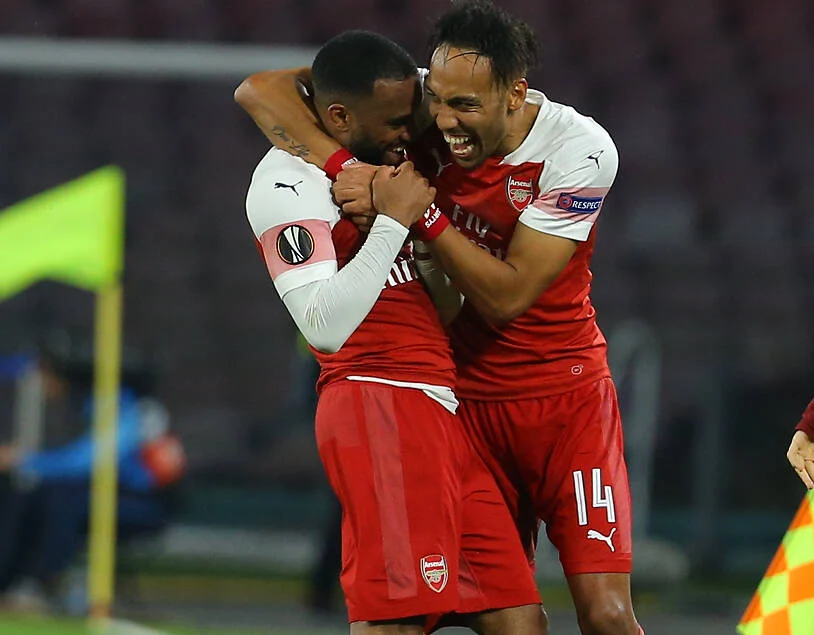 Lacazette e Aubemayang