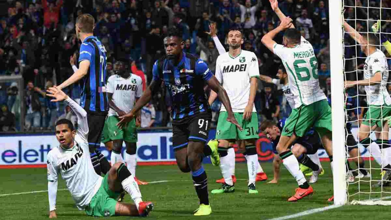 atalanta sassuolo rissa