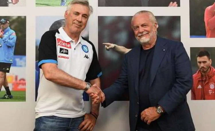 De Laurentiis Ancelotti De Laurentiis bravi tutti Ancelotti