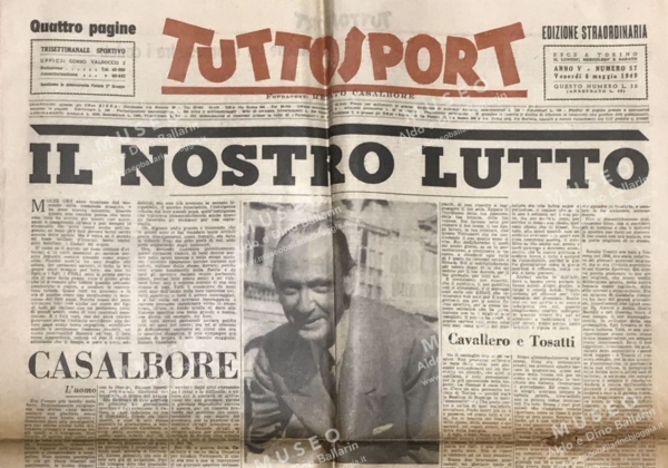 Renato Casalbore, il “tributo” campano alla Tragedia di Superga Renato Casalbore, il “tributo” campano alla Tragedia di Superga