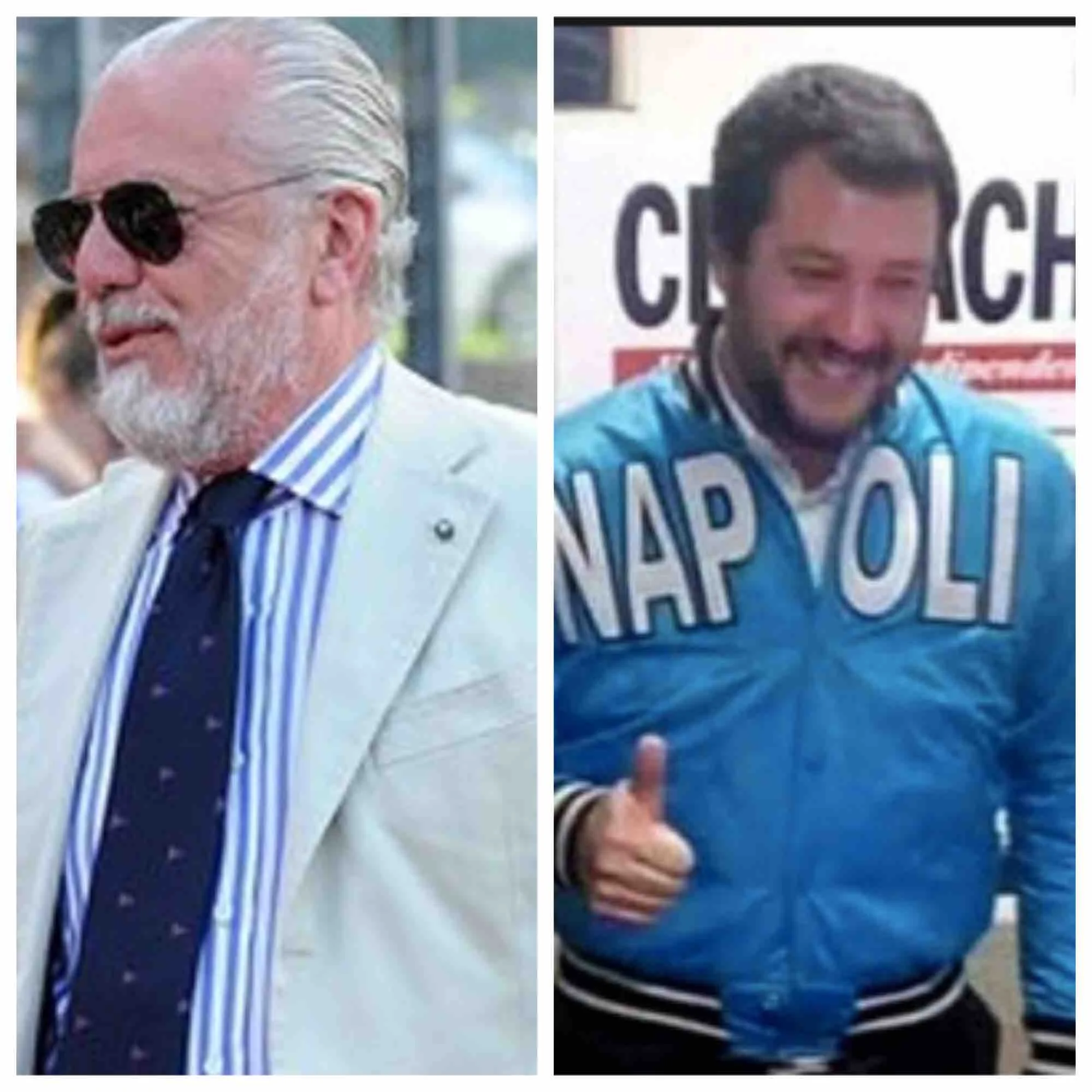 trappola selfie salvini de laurentiis
