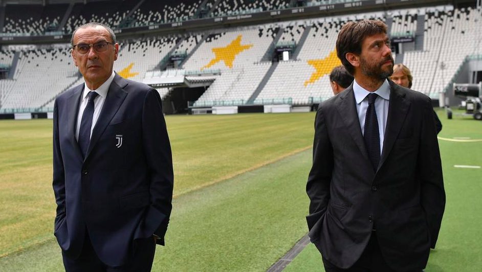 Repubblica: Agnelli ringrazia tutti tranne Sarri e gli pone davanti l’ombra minacciosa di Pirlo 