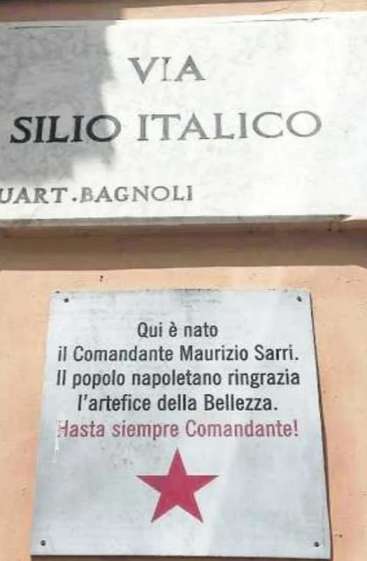 tolta la targa sarri bagnoli