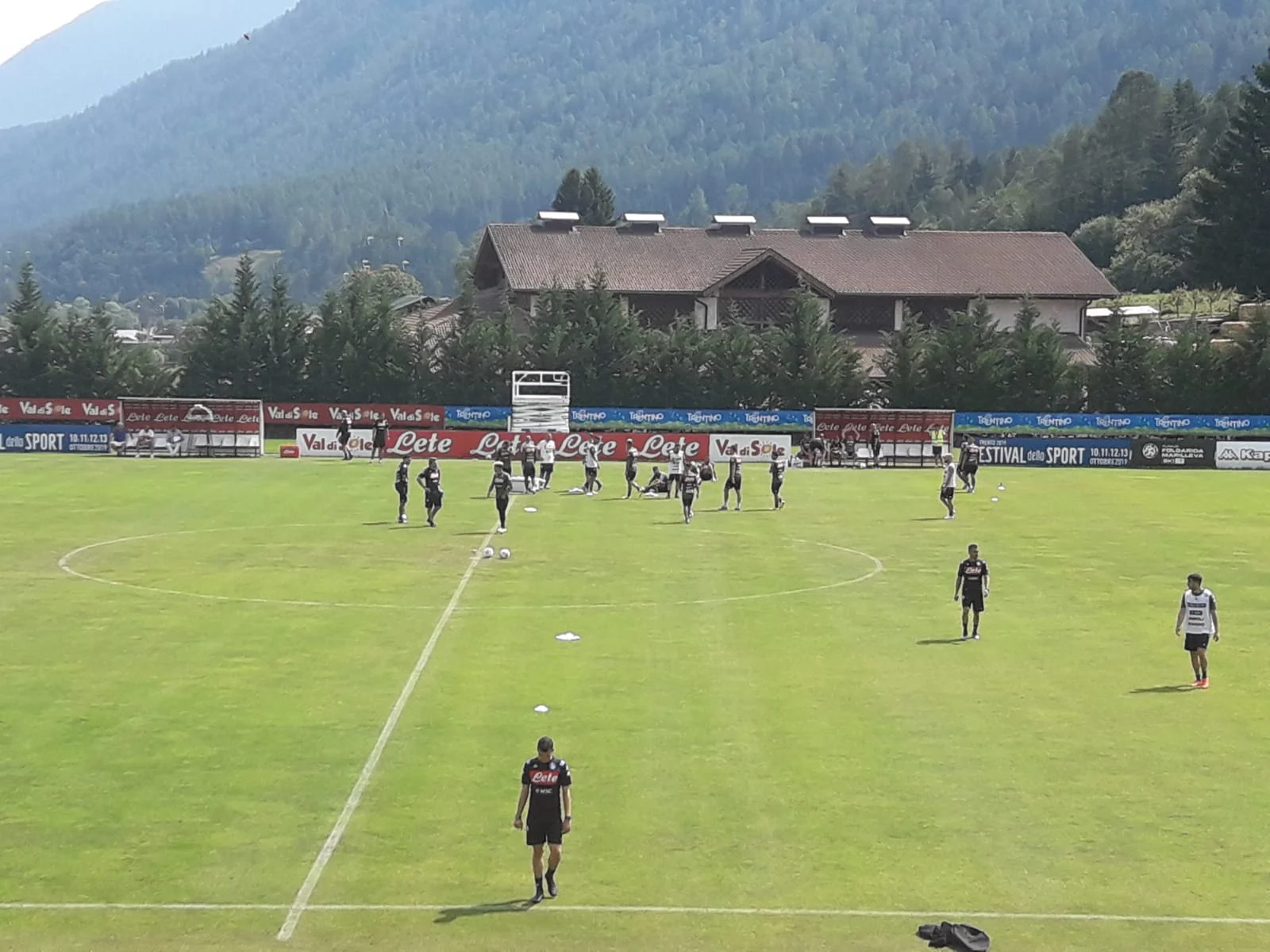 Napoli allenamento Dimaro