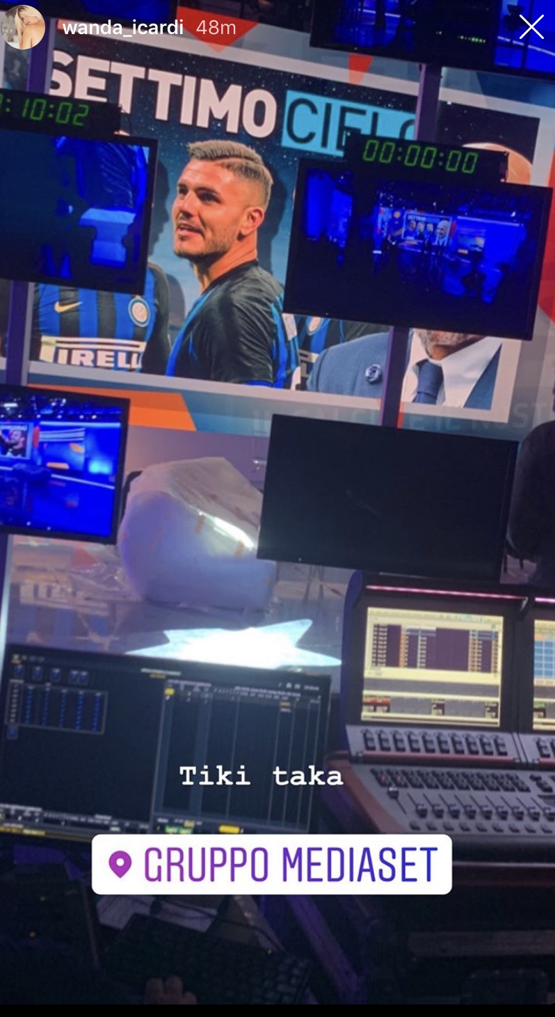 Wanda anticipa sui social un servizio su Icardi a Tiki Taka, “Settimo cielo” Wanda anticipa sui social un servizio su Icardi a Tiki Taka, “Settimo cielo”