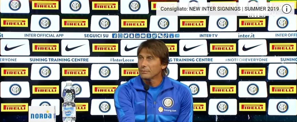 Conte: “Quando arrivo al campo sono felice. Vedo giocatori pronti a sudare e non è scontato”