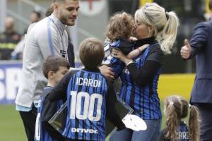 Icardi, si raffredda la pista Napoli. Wanda (forse incinta) e i figli restano a Milano, lui non vuole allontanarsi item-thumbnail