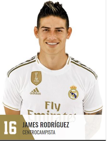 Il Real inserisce nuovamente in rosa James Rodriguez