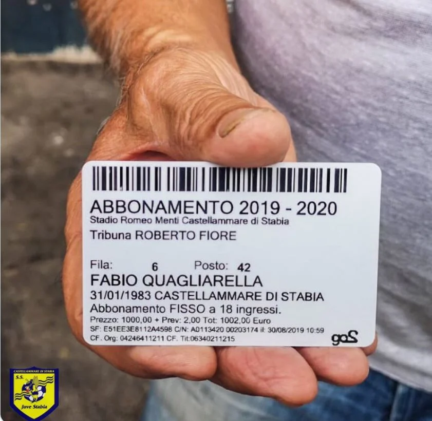quagliarella abbonamento juve stabia