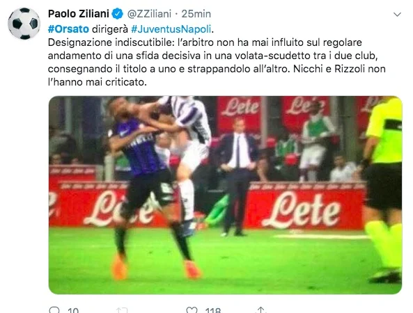orsato juventus-napoli