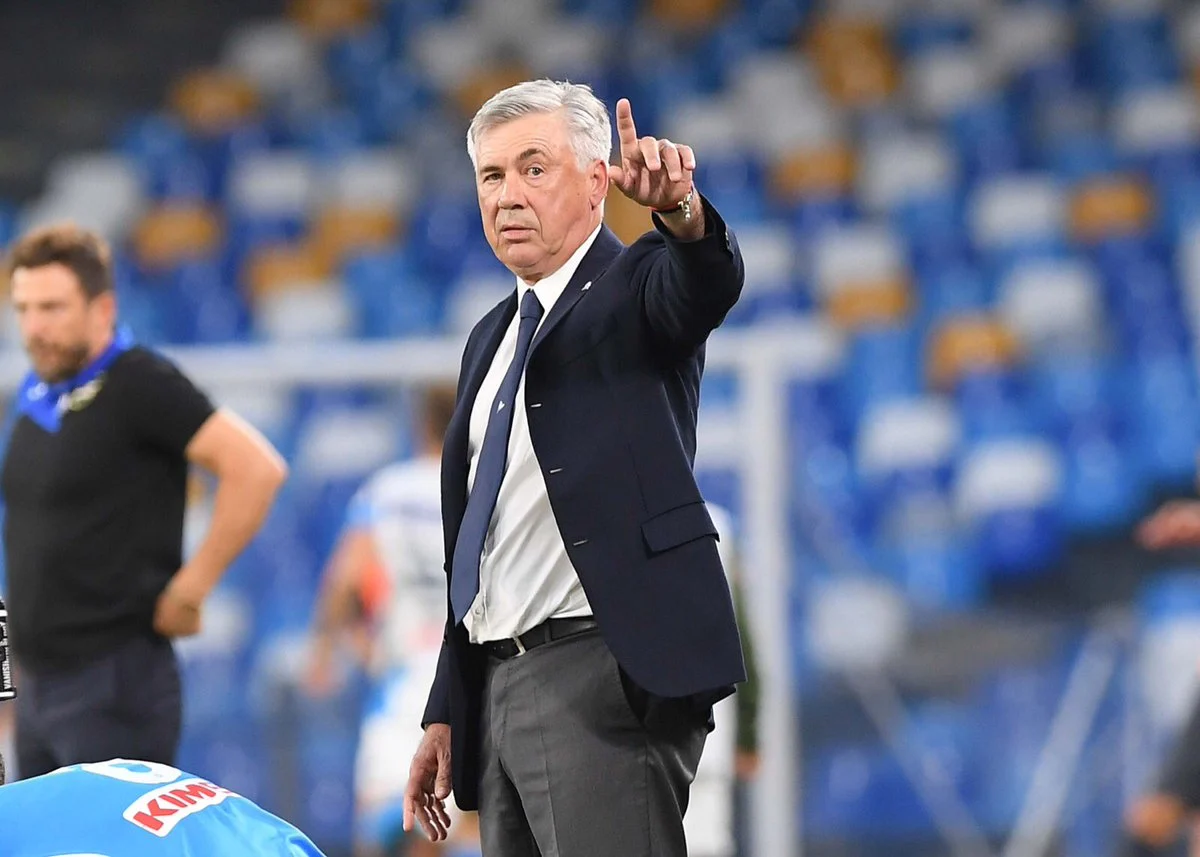 ancelotti pubblicità napoli