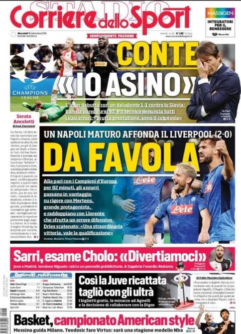 corriere dello Sport champions