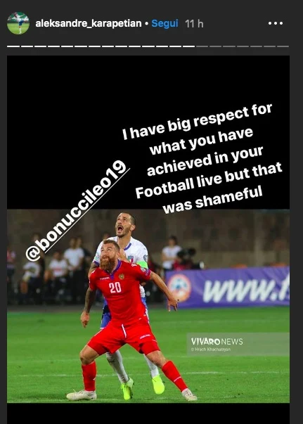 Karapetyan attacca Bonucci