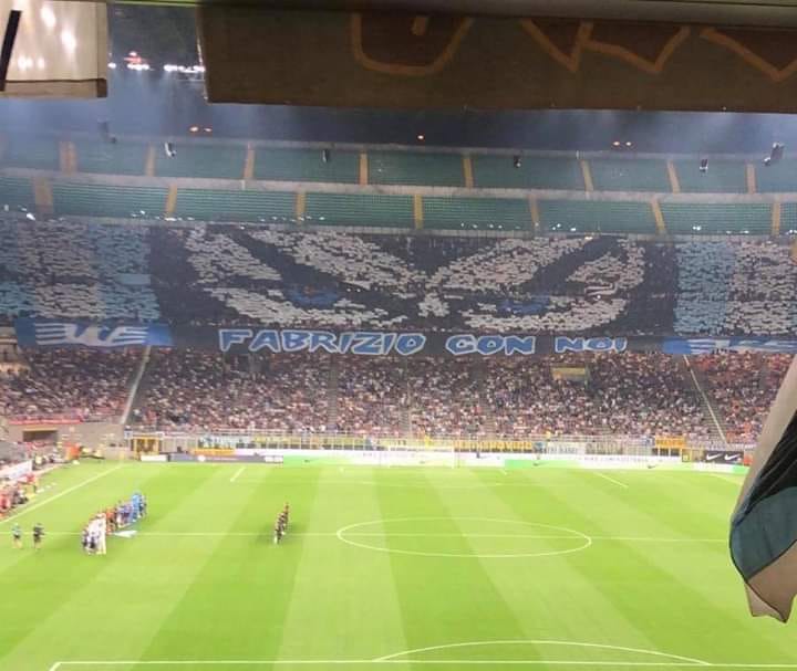 Corsera: Inter-Lazio, in curva Nord coreografia per Diabolik e insulti ai napoletani