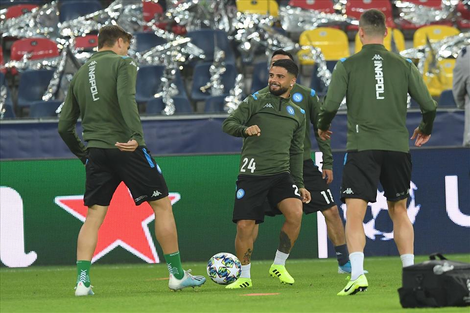 Il Napoli alla Red Bull Arena per l’allenamento di rifinitura della gara contro il Salisburgo (Foto)