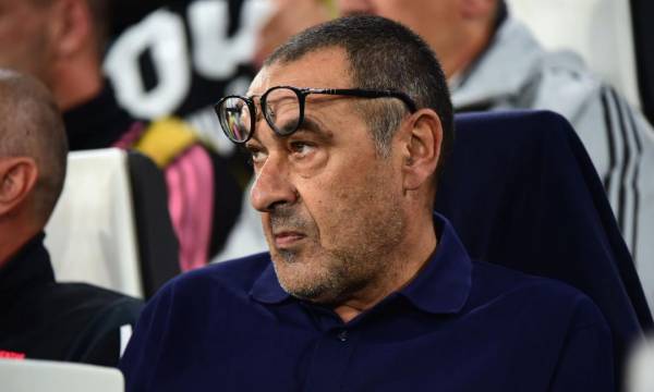 Sarri: «Nel primo tempo abbiamo giocato molto molto bene. Ho visto la Juve in crescita»