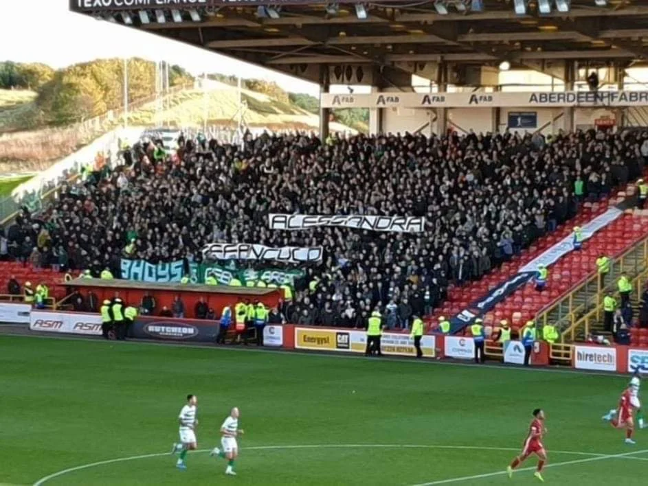 Tifosi Celtic rispondono a Mussolini