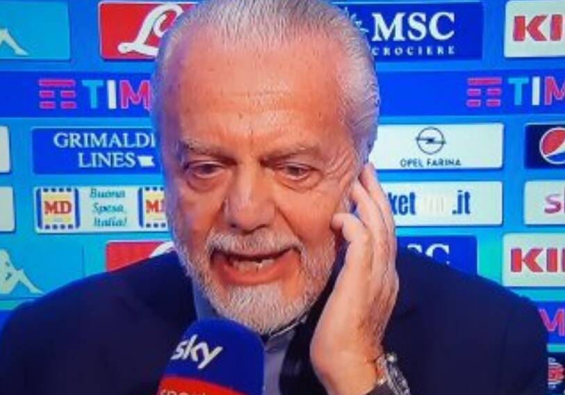 De Laurentiis: «Potrei chiedere i danni agli arbitri, sei sette club possono fermare il campionato»