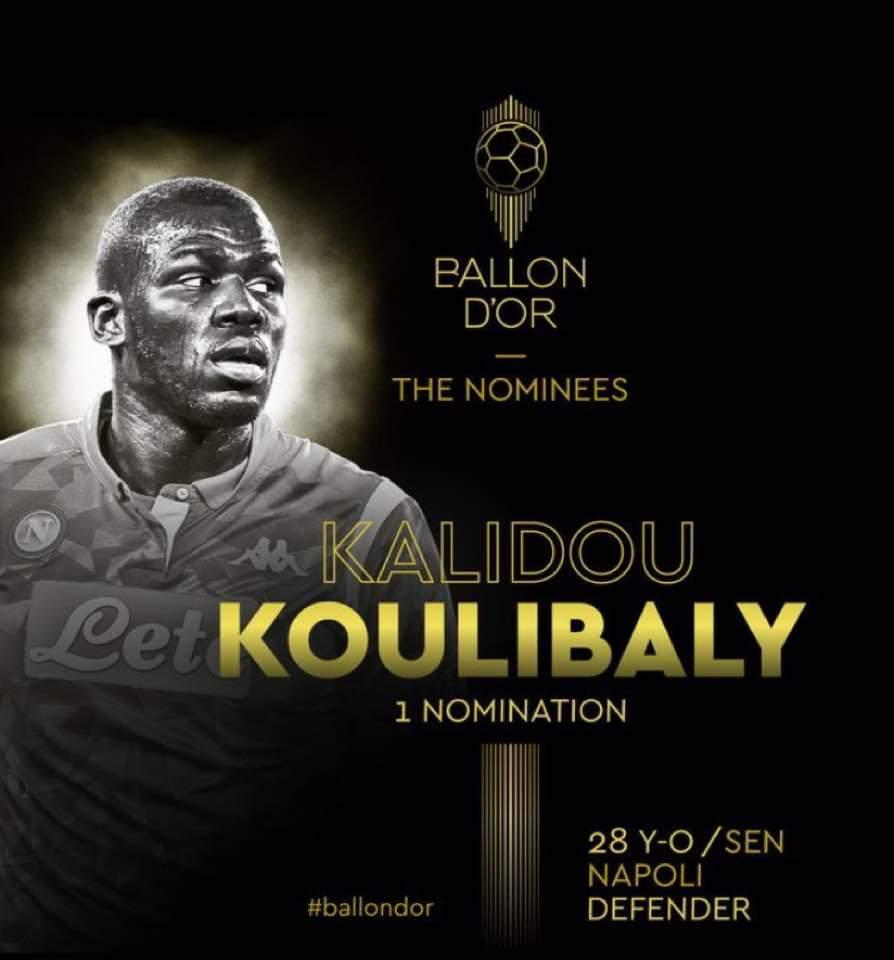 Koulibaly: “Una nomination che mi emoziona perché il mio viaggio è partito da lontano”