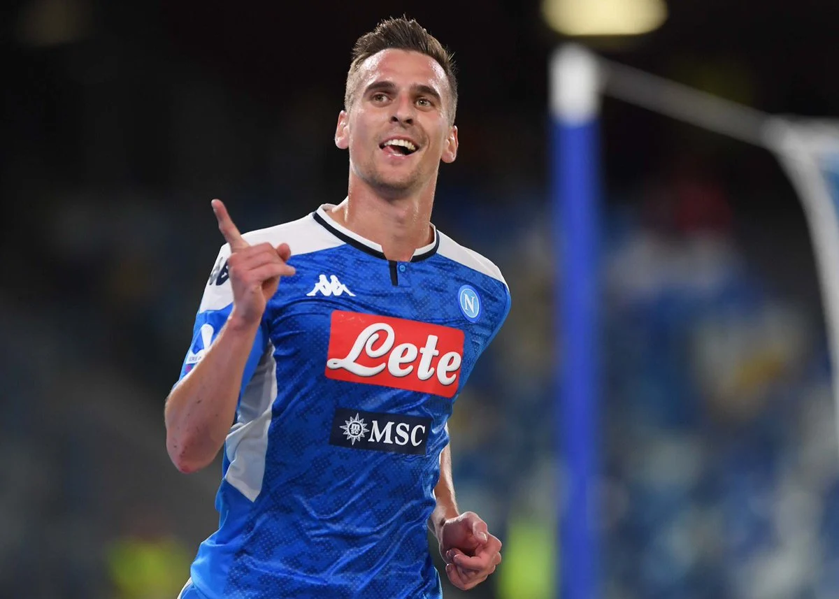 Milik Napoli sliding doors