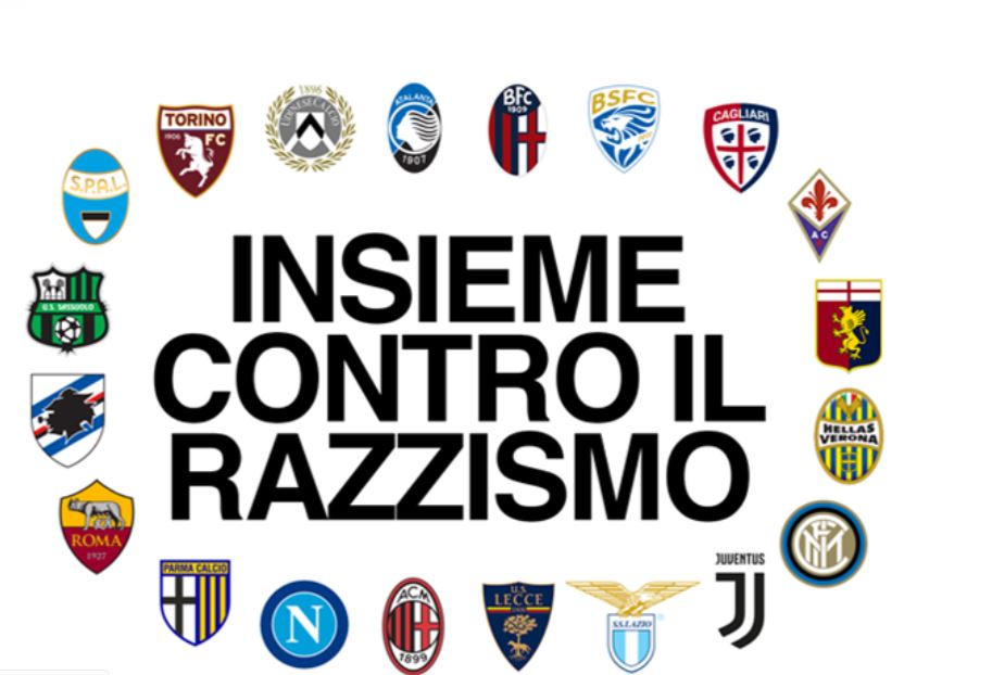 I club contro il razzismo: lettera congiunta “a chi ama il calcio”