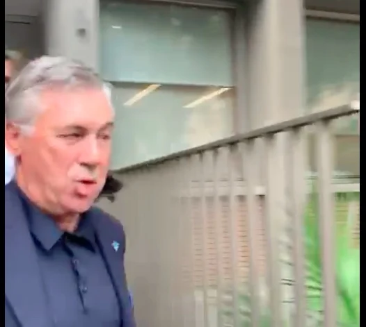 Ancelotti lascia la Corte d'Appello.