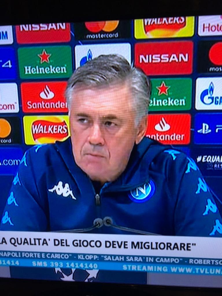 Ancelotti: “La squadra sa che deve fare meglio, la società sa che deve fare meglio”