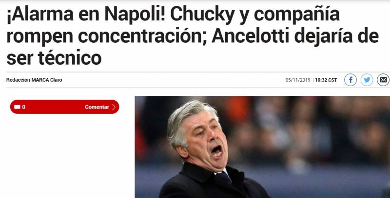 Marca: “Ancelotti potrebbe lasciare il Napoli”