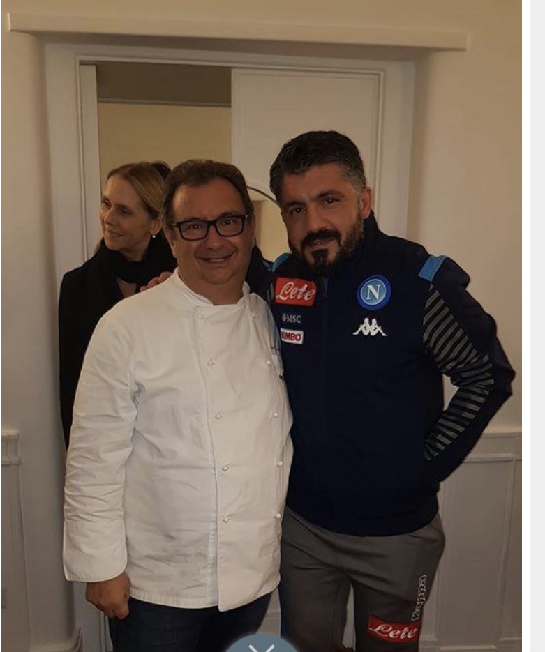 Serata di relax per Gattuso a cena con il presidente a Pompei