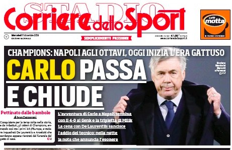 Corsport: Carlo passa e chiude, oggi inizia l’era Gattuso Corsport: Carlo passa e chiude, oggi inizia l’era Gattuso