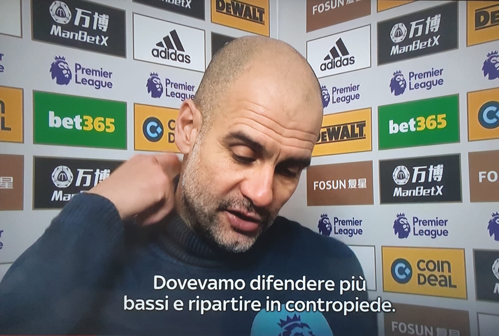 Guardiola in versione Allegri: “Dovevamo difendere bassi e ripartire in contropiede”