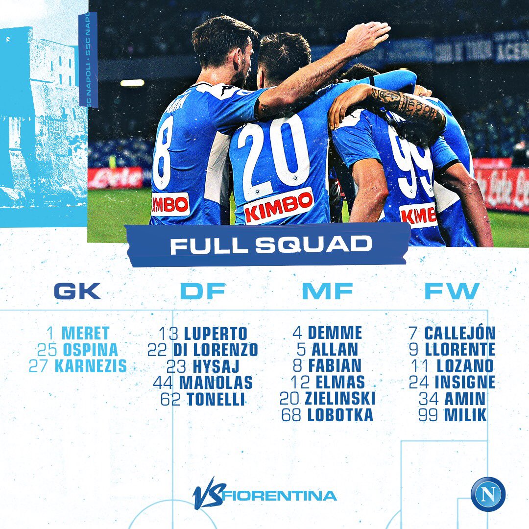 Napoli-Fiorentina, Gattuso convoca Tonelli Napoli-Fiorentina, Gattuso convoca Tonelli
