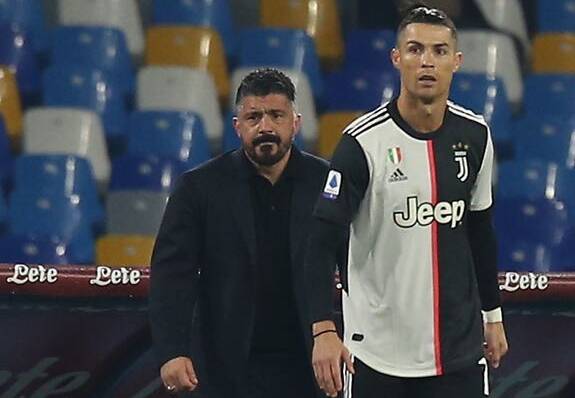 Tuttosport elogia il cinque di Gattuso a Ronaldo dopo il gol: “è il bello del calcio”