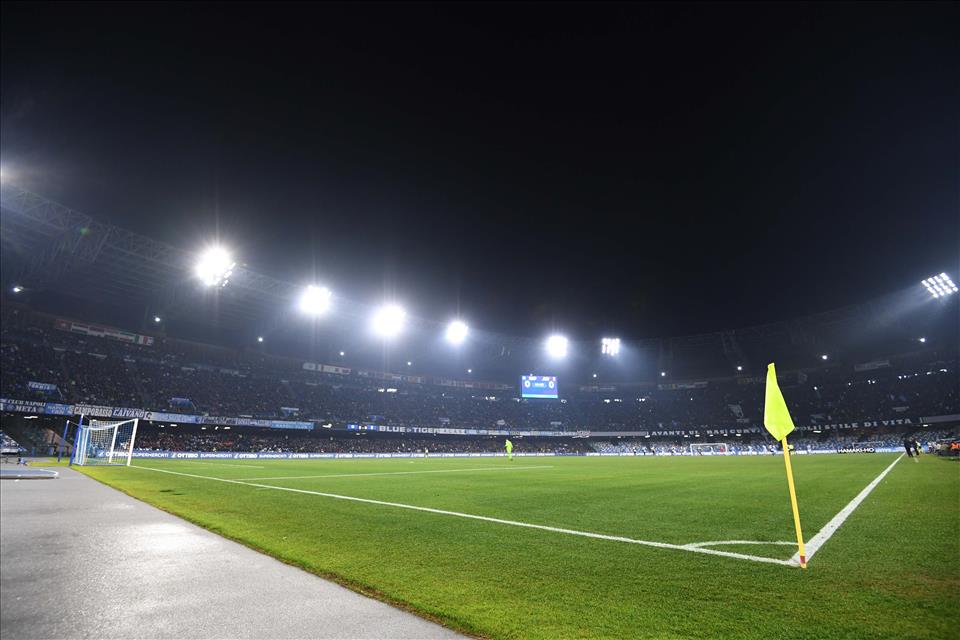 Napoli-Inter, si va verso la rifinitura al San Paolo venerdì alle 18 per provare l’erba