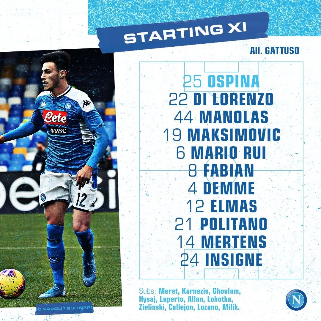 Brescia-Napoli formazioni: torna Insigne